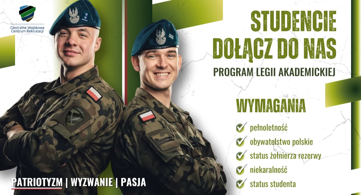 Legia Akademicka: Zostań Podoficerem lub Oficerem! Wojskowe Centrum Rekrutacji w Kłodzku zachęca studentów