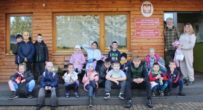 Las jesienią - żywa lekcja przyrody w Szkółce Leśnej w Krzeszowie 