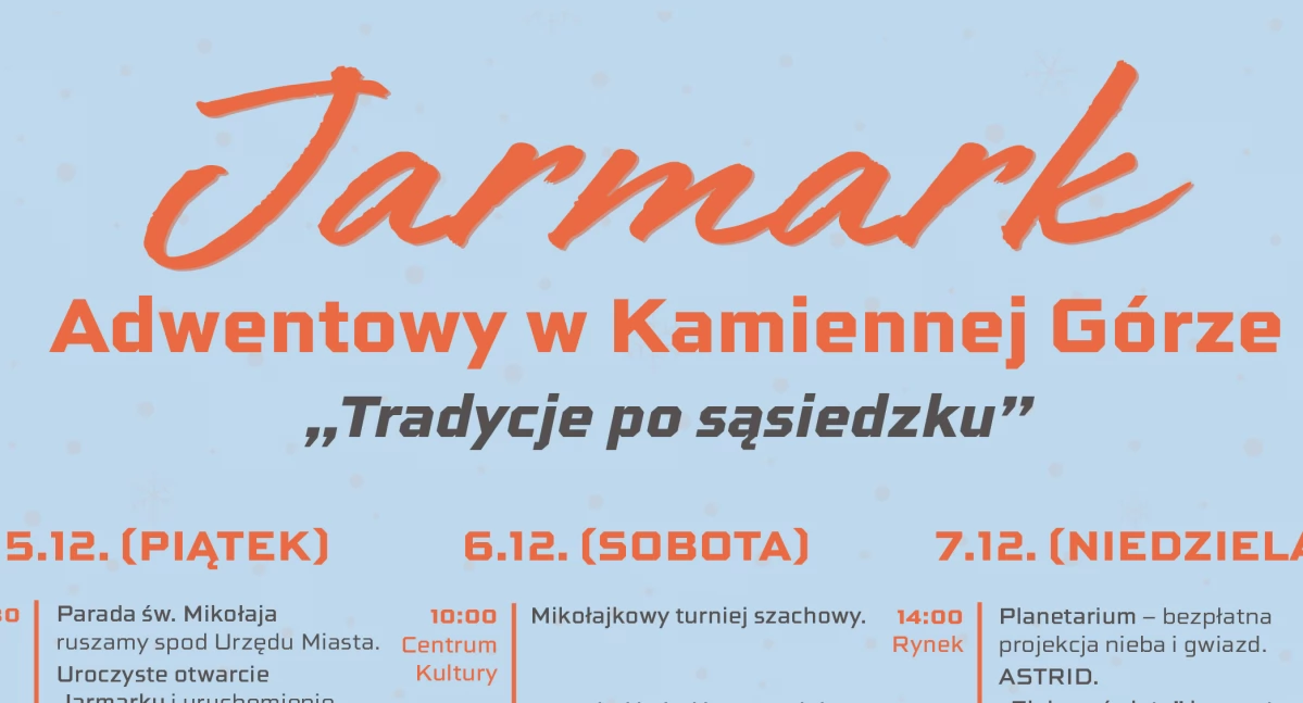 Jarmark Adwentowy w Kamiennej Górze
