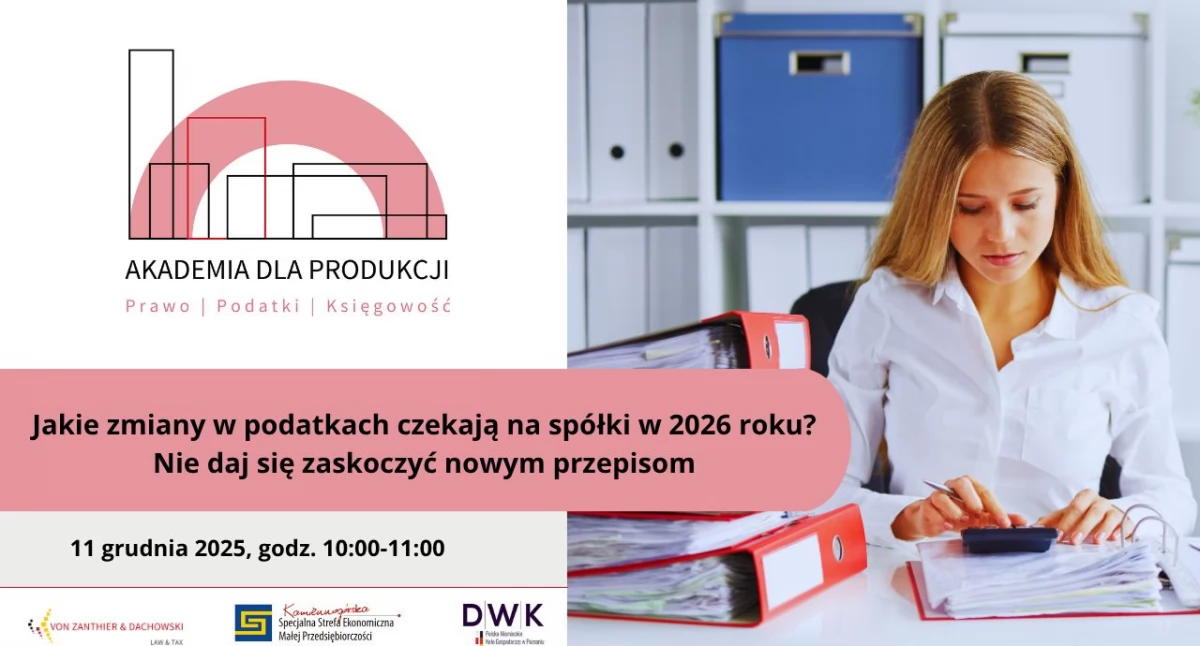 Jakie zmiany w podatkach czekają na spółki w 2026 r.? Nie daj się zaskoczyć nowym przepisom