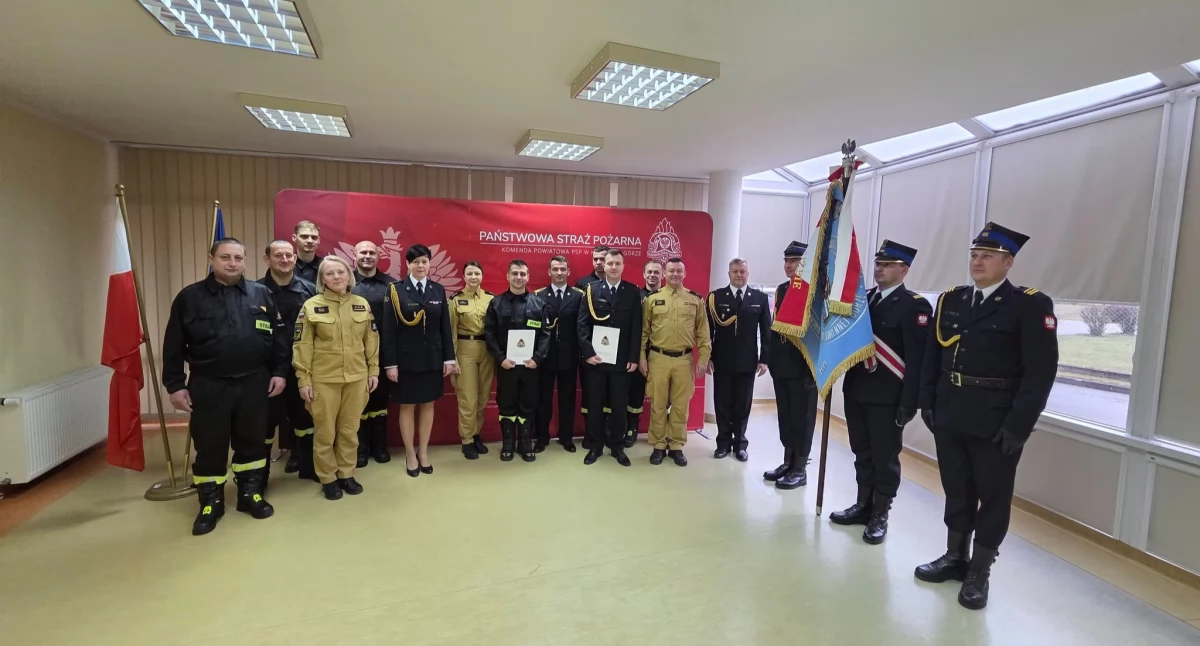 Uroczystość u kamiennogórskich strażaków