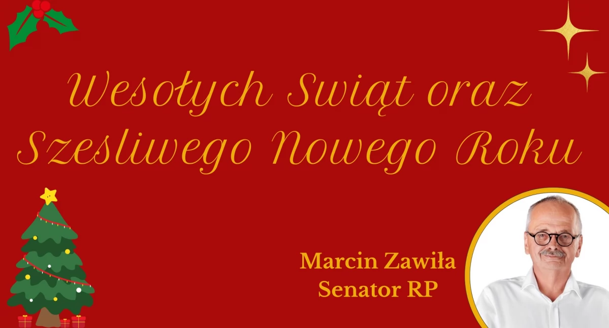 Życzenia - senator Marcin Zawiła