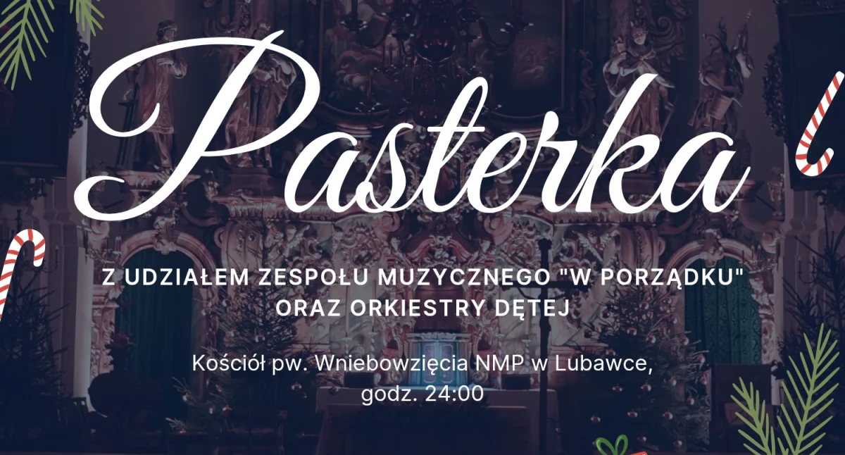 Pasterka w Lubawce - zaproszenie