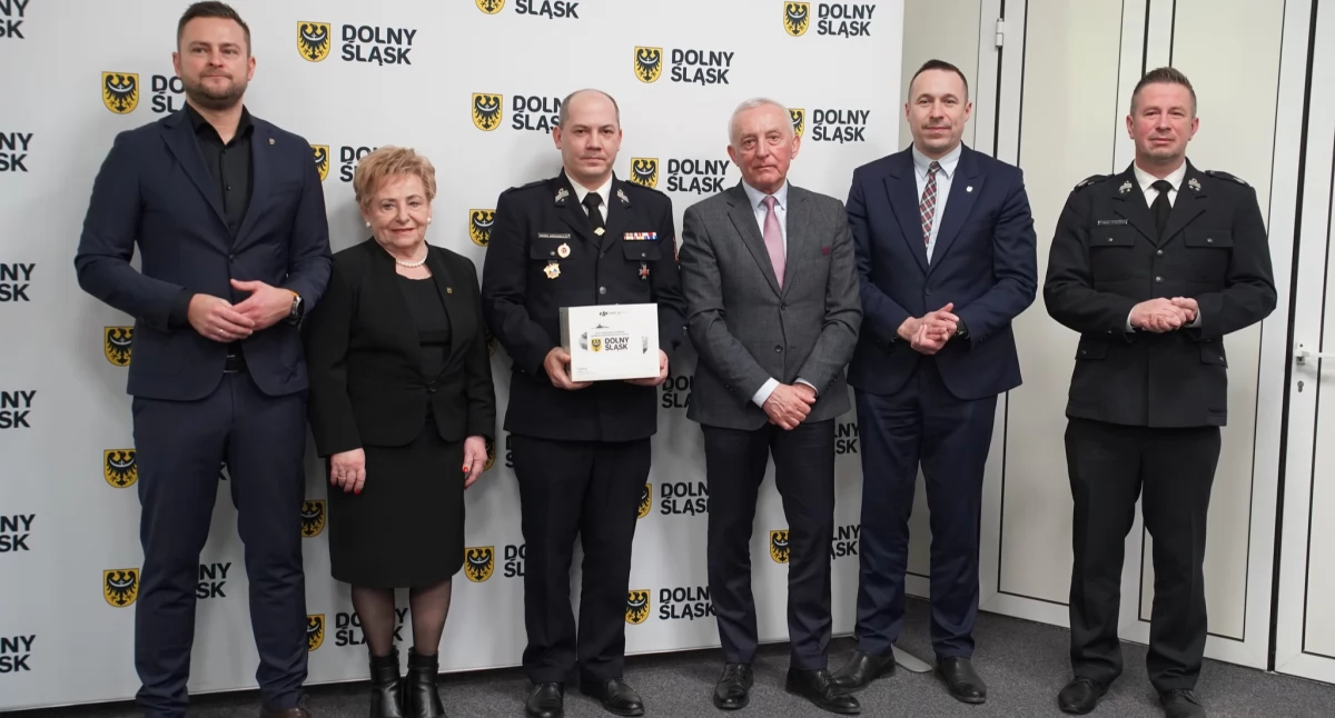 Strażacy z dronem