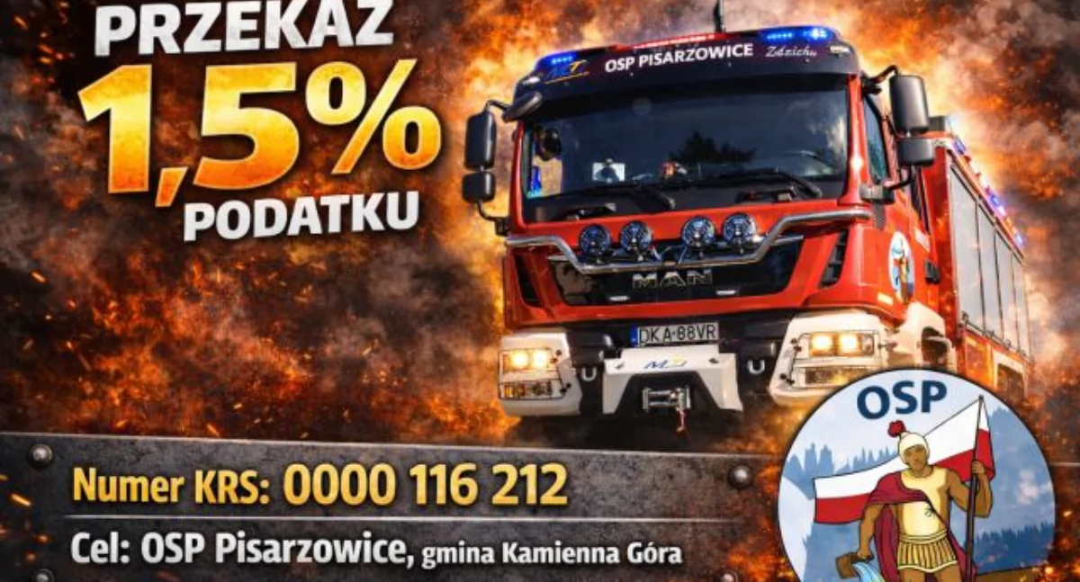 1,5% podatku dla OSP Pisarzowice