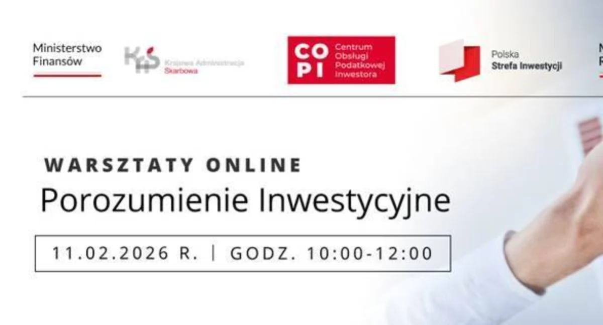 Porozumienie Inwestycyjne - warsztaty online
