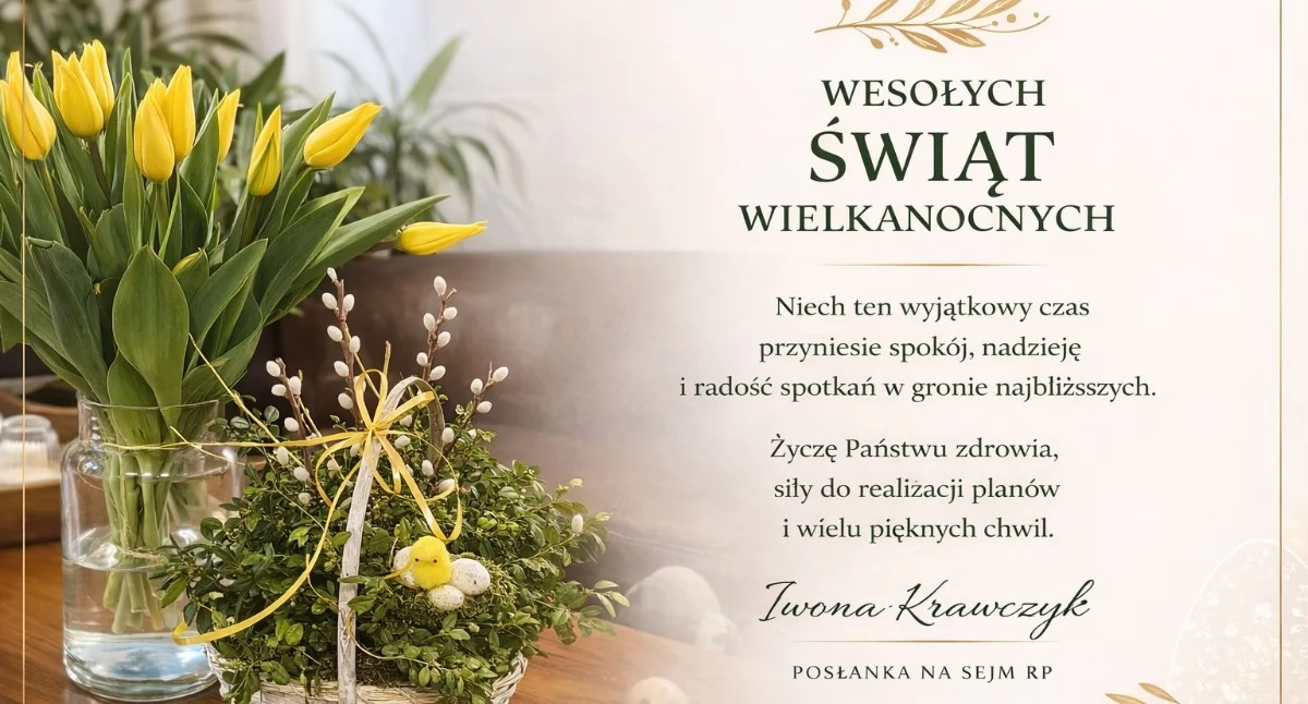 Życzenia - poseł Iwona Krawczyk