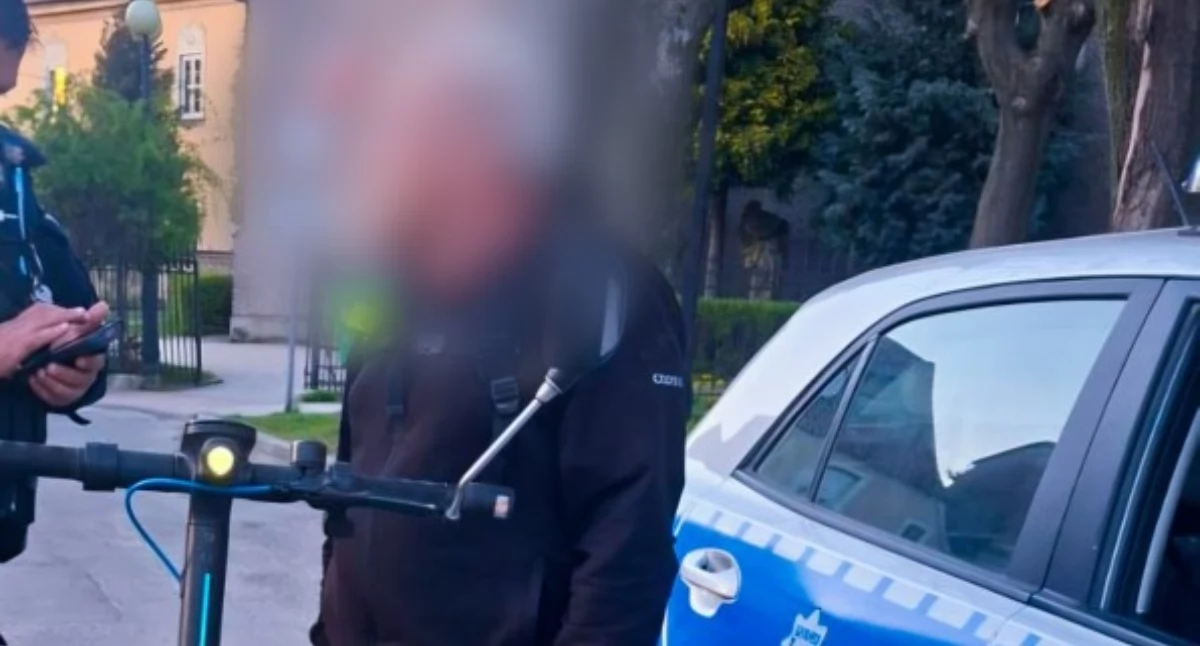 Z promilami na hulajnodze