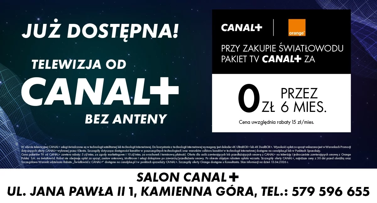 Salon CANAL+ w Kamiennej Górze – telewizja, internet i pełna obsługa umów w jednym miejscu
