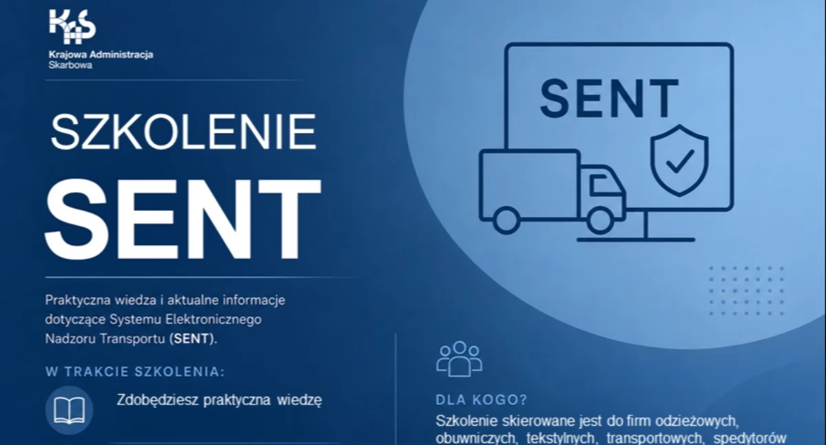 Zmiany w systemie SENT - szkolenie stacjonarne