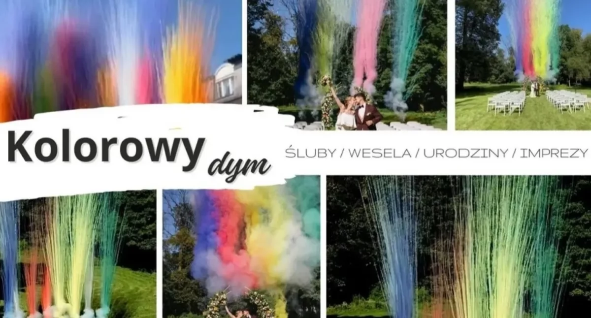 Kolorowy dym na wesele – efektowna oprawa wyjątkowych chwil