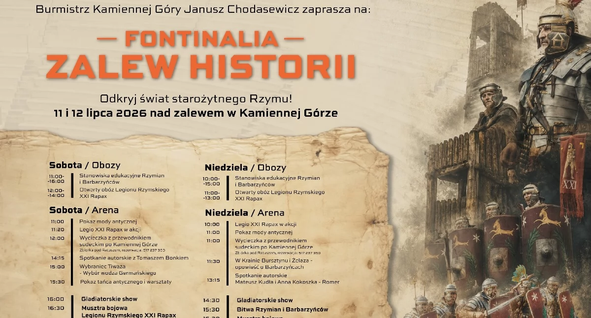 „Fontinalia – Zalew Historii” - widowisko historyczne