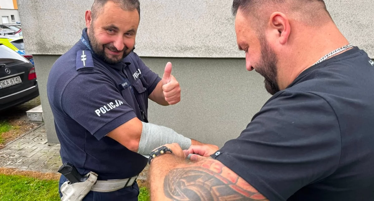 Tamowanie krwotoków na policji