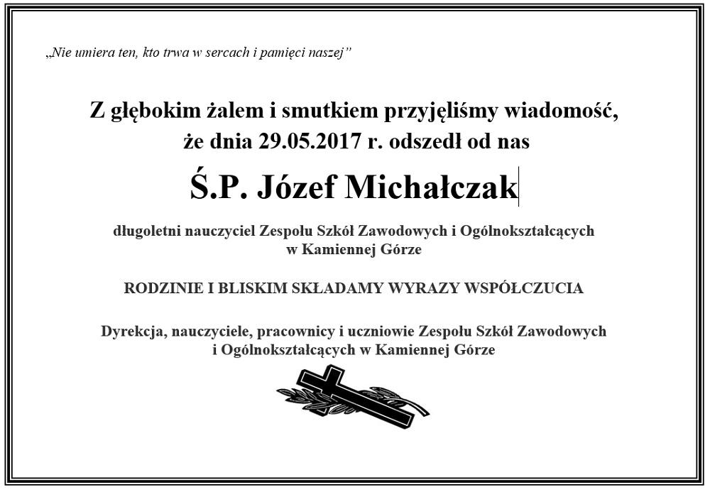 Nekrolog - J. Michałczak