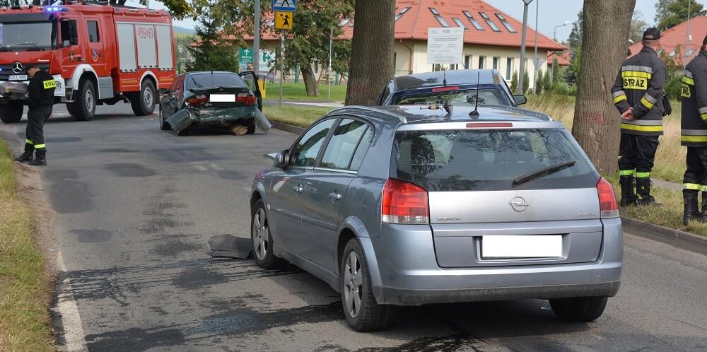 Zablokowana droga w Marciszowie