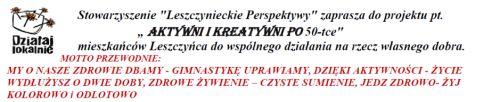 Aktywni seniorzy w Leszczyńcu