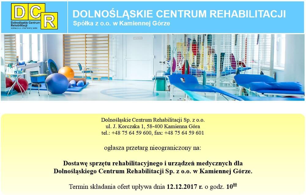 Dostawa sprzętu rehabilitacyjnego i urządzeń medycznych