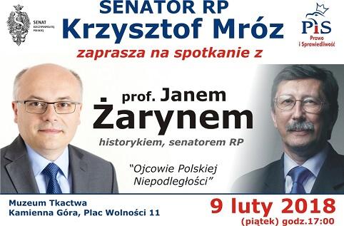 Spotkanie z historykiem prof. Janem Żarynem w Kamiennej Górze