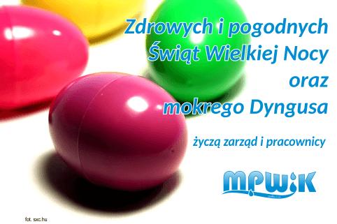 Życzenia - Wielkanoc 2018 - MPWIK Kamienna Góra