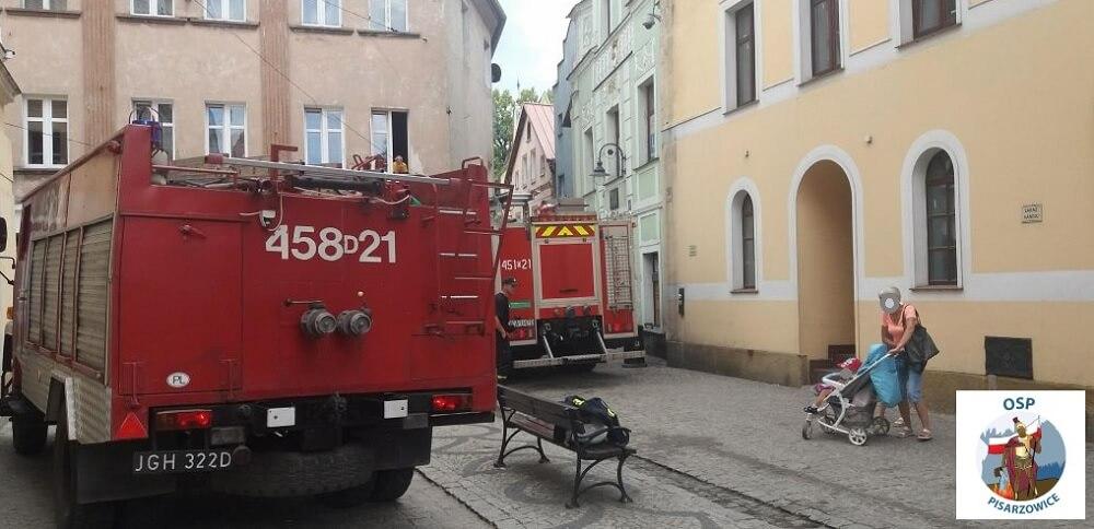 Pożar w centrum