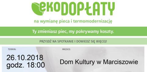 Marciszów - Spotkanie informacyjne dotyczące ogólnopolskiego programu priorytetowego 