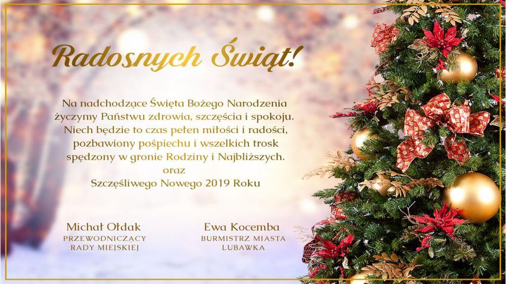 Boże Narodzenie 2018 - Urząd Miasta Lubawka