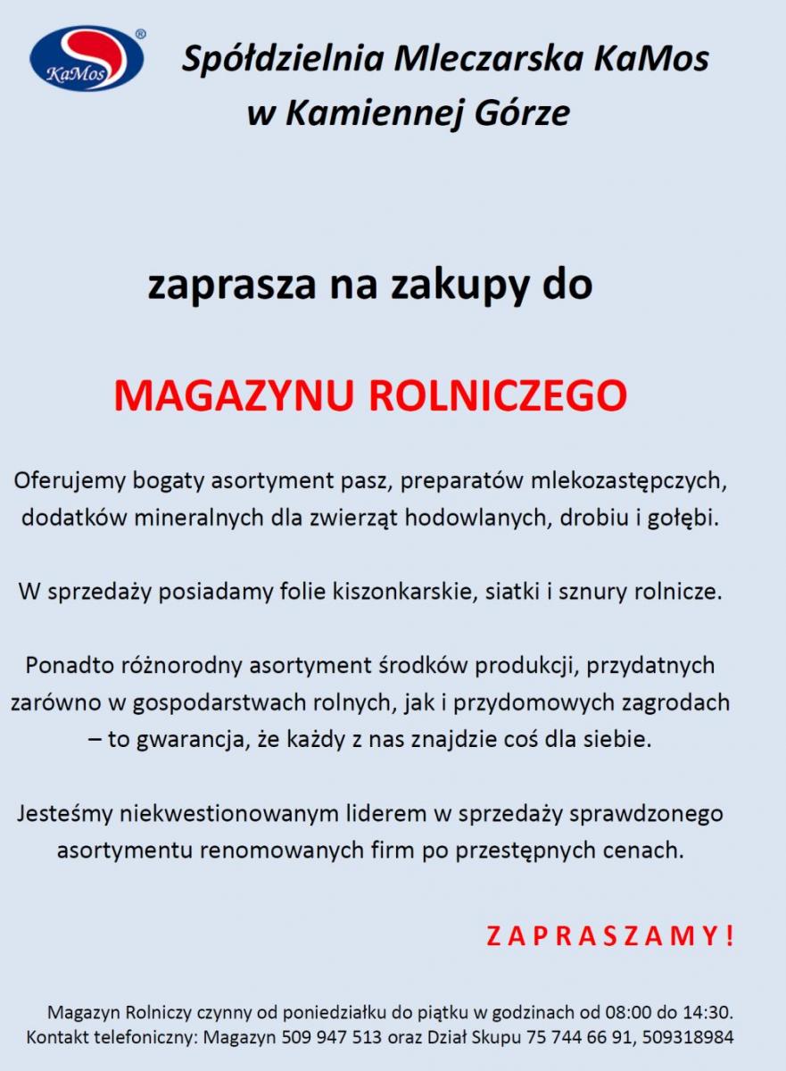 KaMos - magazyn rolniczy