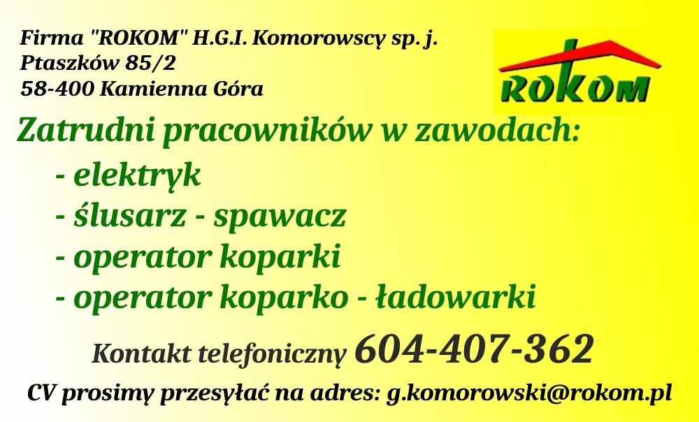 Rokom - oferta pracy