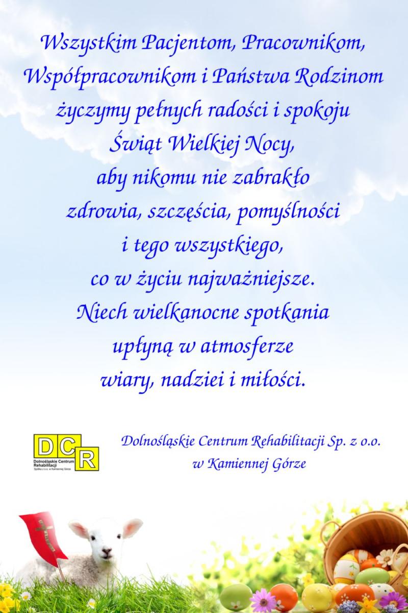 Wielkanoc 2019 - DCR sp. z o.o.