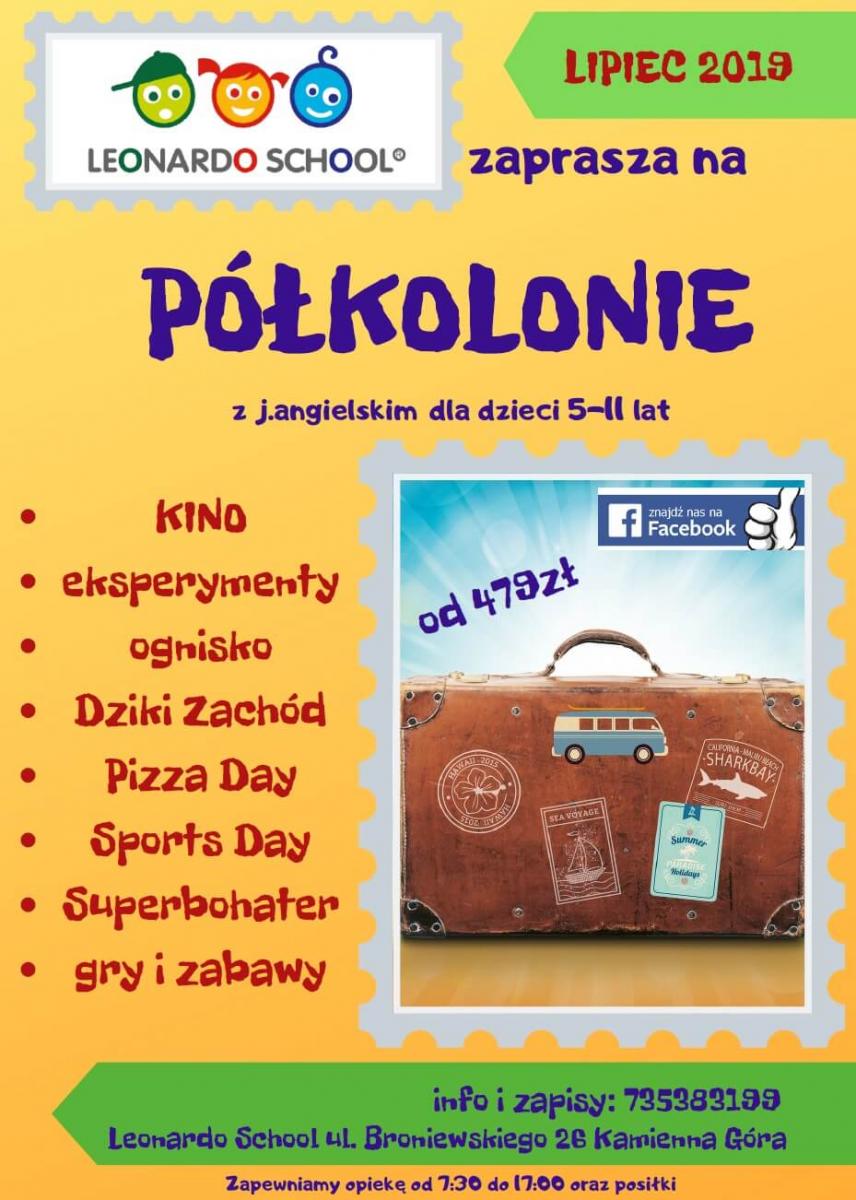 Leonardo School zaprasza na półkolonie 