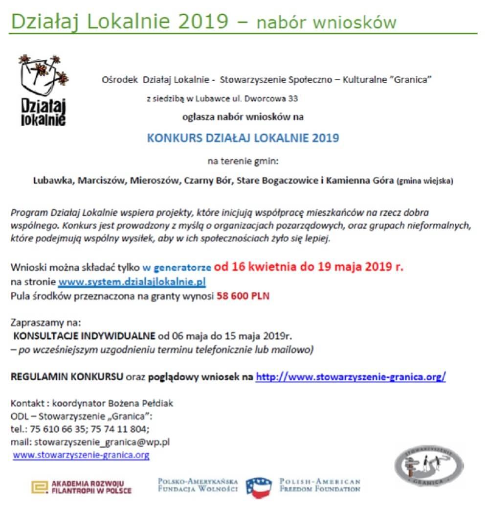 Działaj Lokalnie 2019