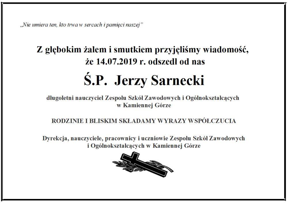 śp. Jerzy Sarnecki