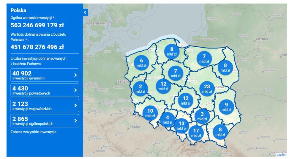 Mapa inwestycji