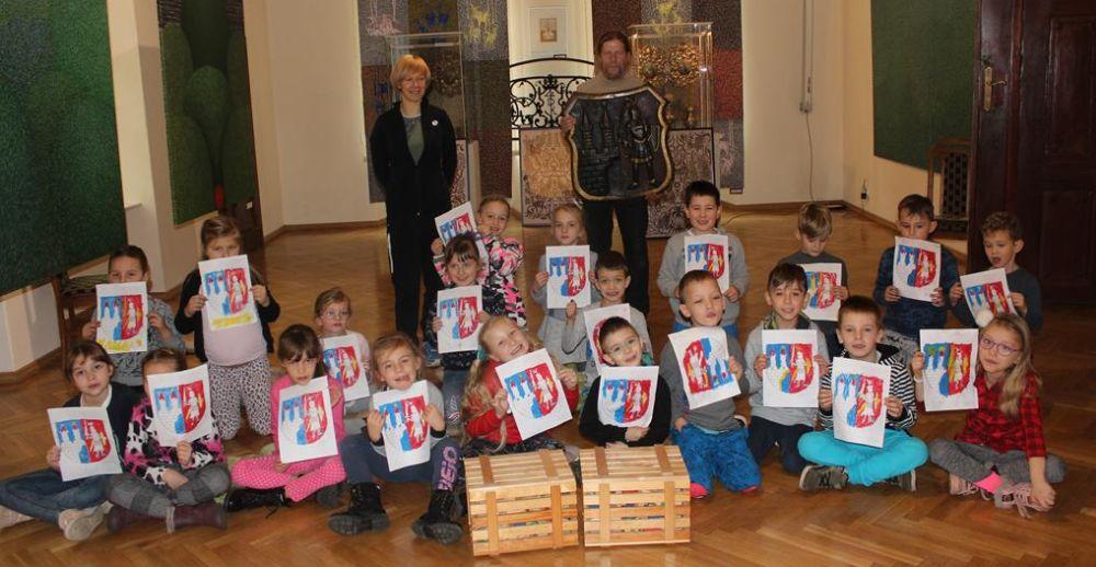 W Muzeum Tkactwa o  herbie Kamiennej Góry