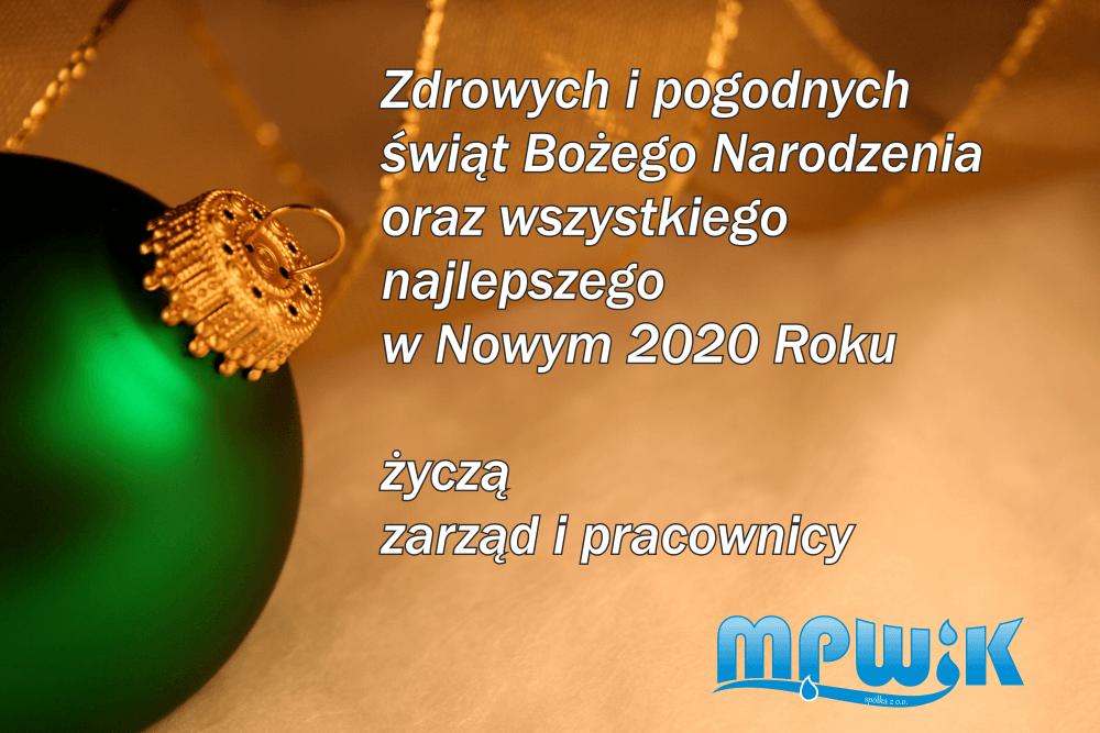 Boże Narodzenie 2019 - MPWiK
