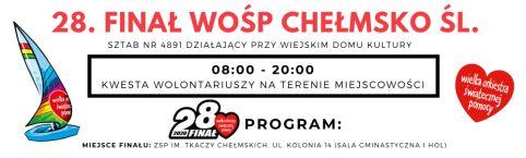 WOŚP w Chełmsku - program