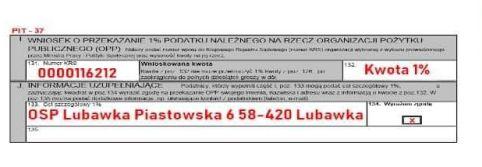 1% - OSP Lubawka
