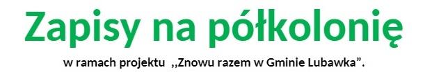 Zapisy na półkolonię  