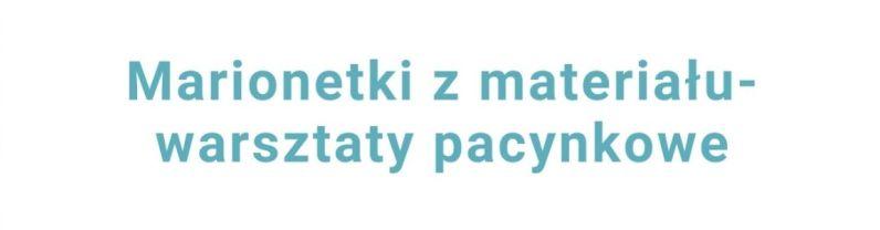 Marionetki z materiału