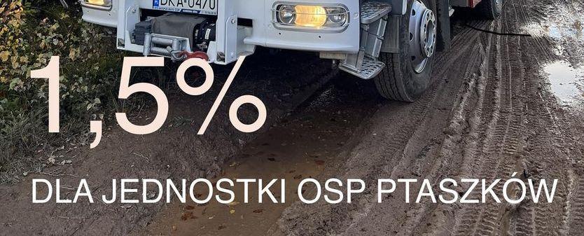 1,5% - OSP Ptaszków