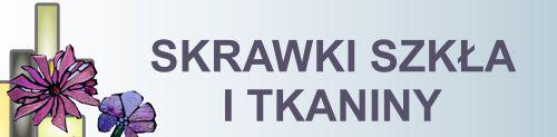 Skrawki szkła i tkaniny