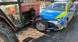 Rozbity radiowóz