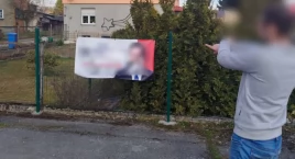 Dwóch mężczyzn miało niszczyć wyborcze banery