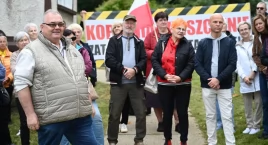 Protest przeciwko kopalni