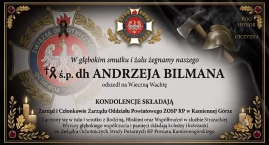 Kondolencje - ZOP ZOSP RP Kamienna Góra