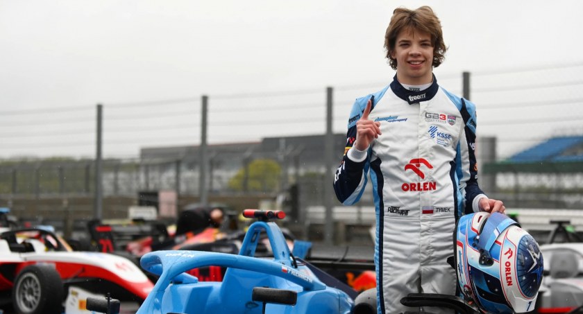 Tymek Kucharczyk mieszkaniec Łodygowic na torze Silverstone 