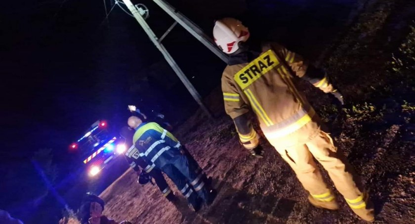 Pożar w miejscowości Leśna