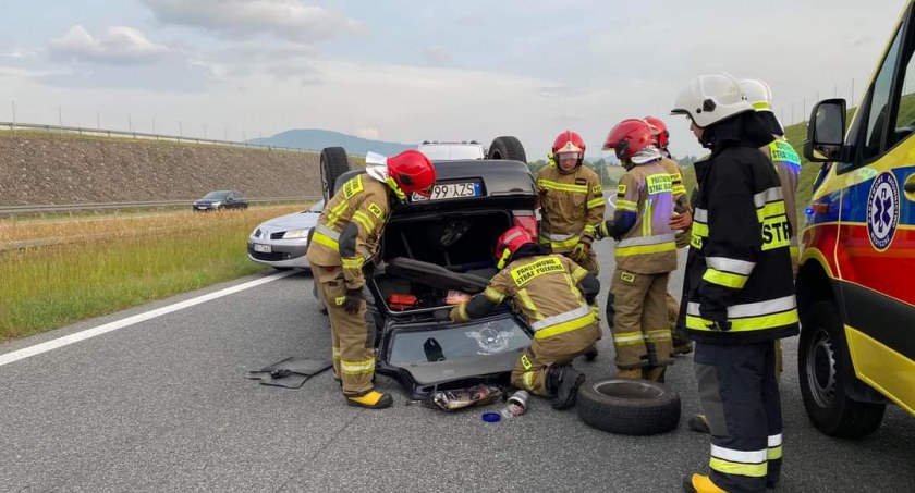 Wypadek na S1 w kierunku Bielska-Białej
