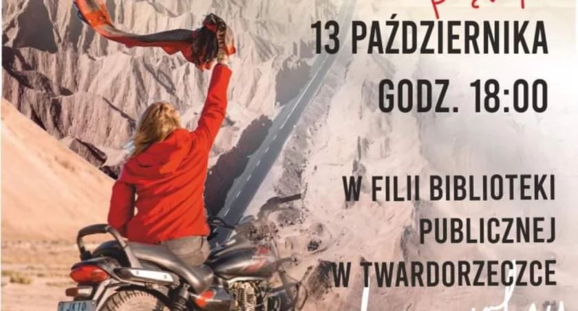 Spotkanie z podróżniczką Izą Handerek która spędziła dwa lata na motocyklu zwiedzając Amerykę Południową