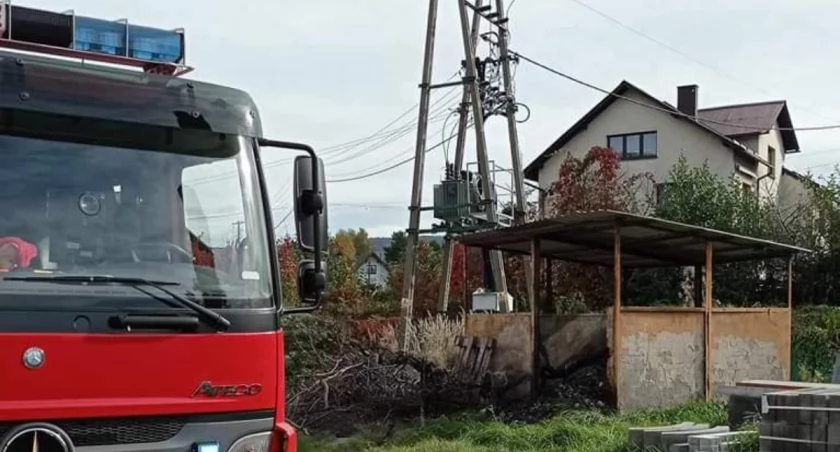 Pożar w Węgierskiej Górce 